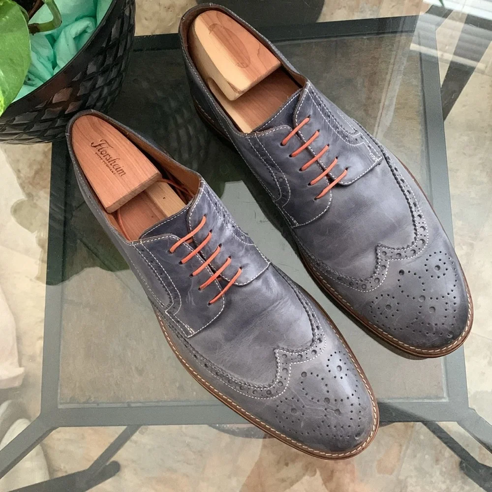 MERCANTI FLORENTINI Brogue Wingtip Derby.